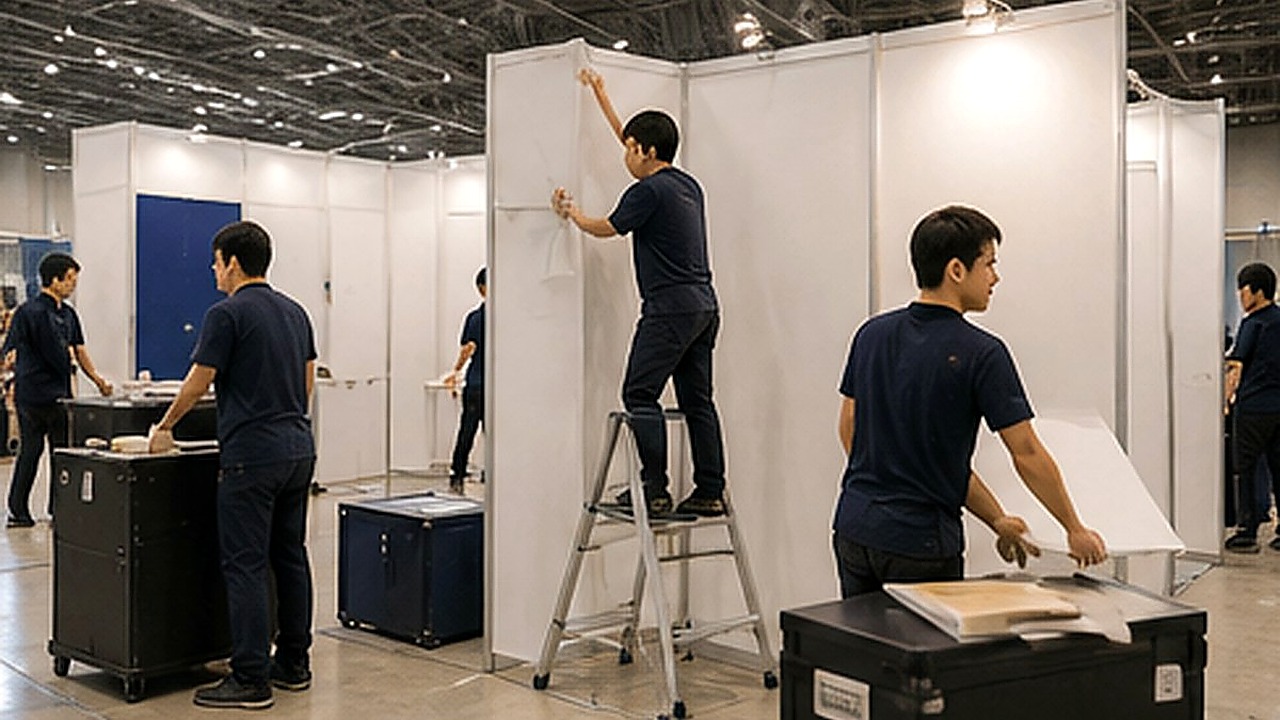 展示会・イベントの作業写真